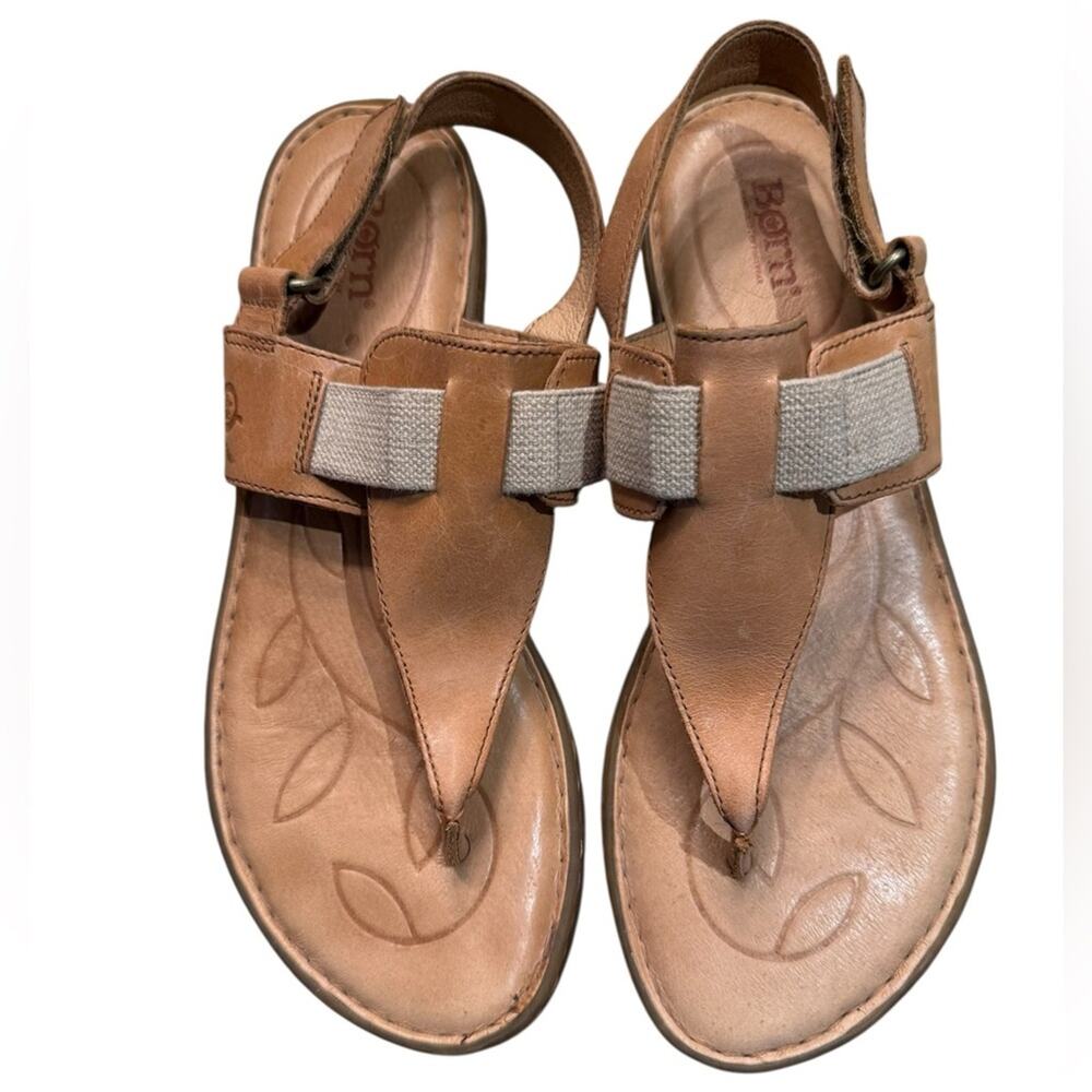Born Women's Size 10 Light Brown Leather Sandals